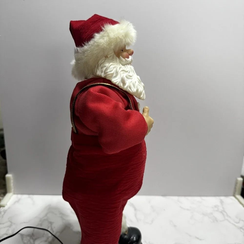 Jingle Bell Rock Santa 16 Animated Singing Christmas Figure w Box Adapter vtg